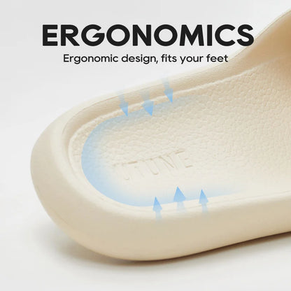 UTUNE Retro Slippers Woman EVA Light Soft Simple Home Indoor Slides Silent Anti-slip Specially Designed Comfortable Shoes