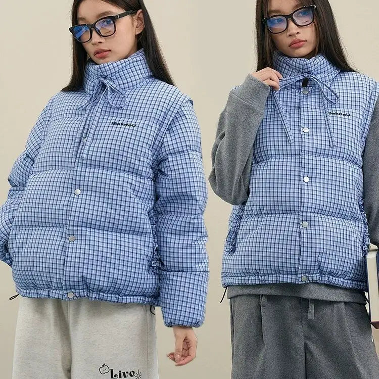 Checkered Puffer Jacket