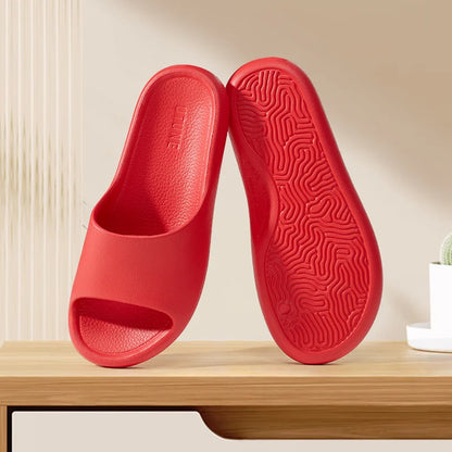 UTUNE Retro Slippers Woman EVA Light Soft Simple Home Indoor Slides Silent Anti-slip Specially Designed Comfortable Shoes