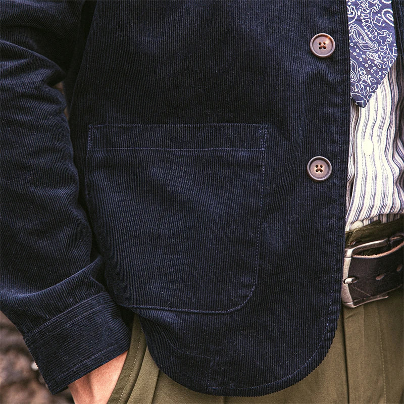 Navy Corduroy All Purpose Jacket