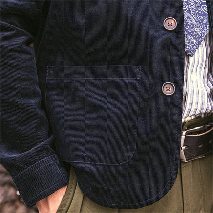 Navy Corduroy All Purpose Jacket