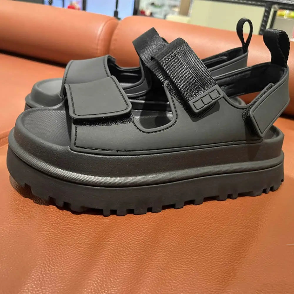 2025 Female Flat Sandals Women Ankle Boots Ladies Thick Platform High Heel Shoes Ladies Luxury Designer Slippers Women Boots