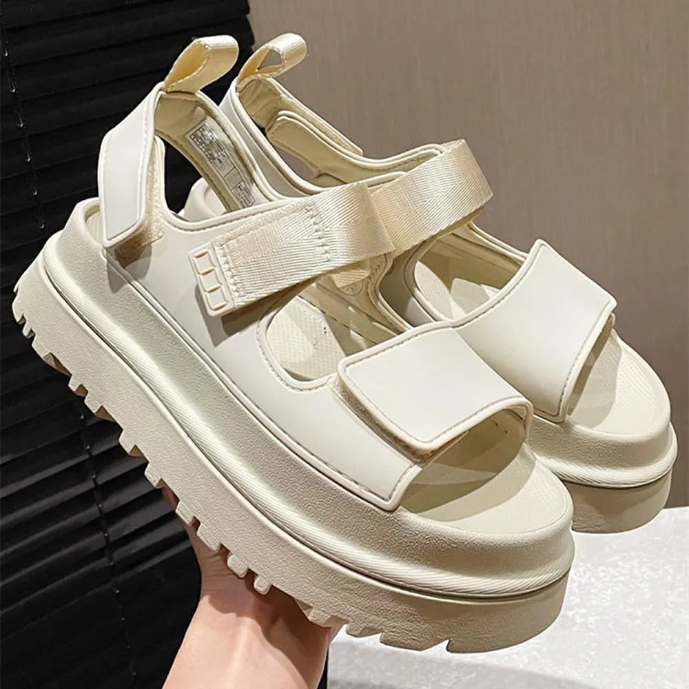 2025 Female Flat Sandals Women Ankle Boots Ladies Thick Platform High Heel Shoes Ladies Luxury Designer Slippers Women Boots