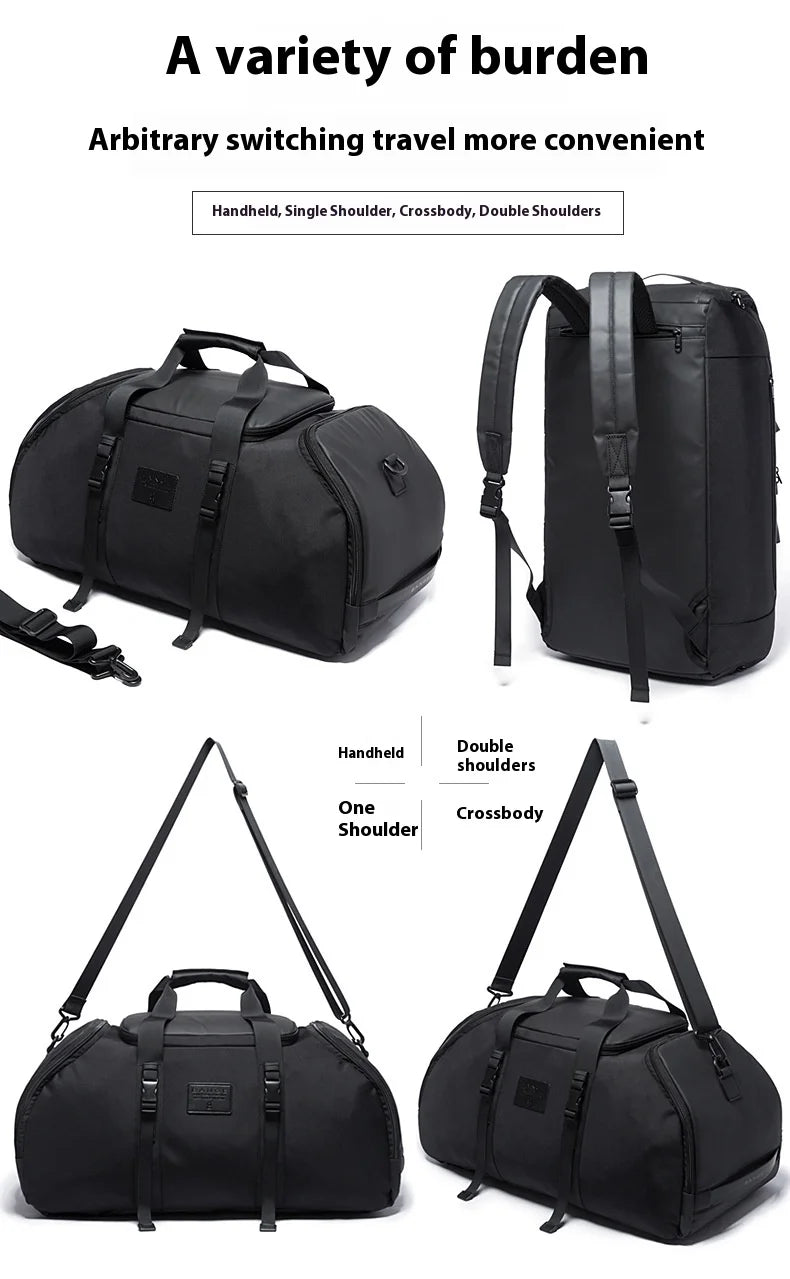 BANGE Gym bag for Men Suitcase Multifunction Backpack Large Waterproof Anti-stain Men Duffle Bag Travel Hand Luggage Bags New
