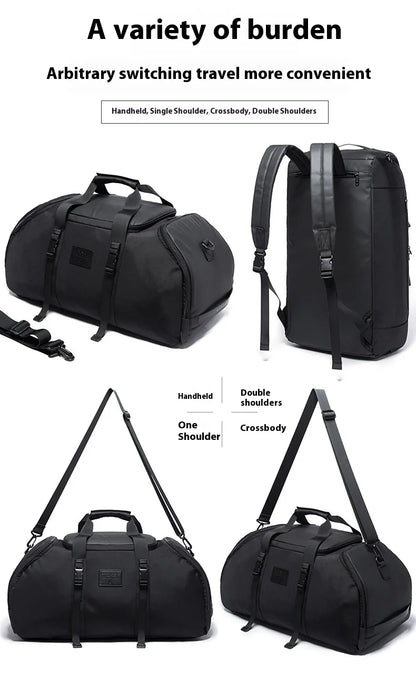 BANGE Gym bag for Men Suitcase Multifunction Backpack Large Waterproof Anti-stain Men Duffle Bag Travel Hand Luggage Bags New