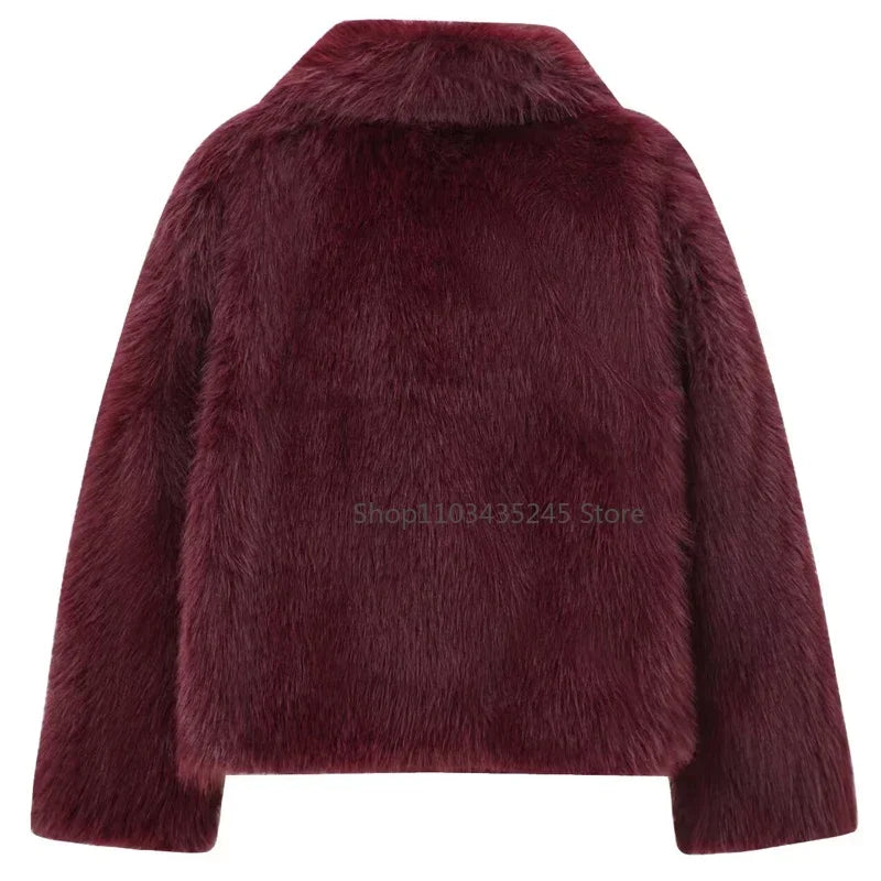 Fashion Week Faux Fur Coat