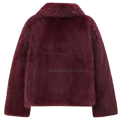 Fashion Week Faux Fur Coat