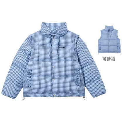 Checkered Puffer Jacket