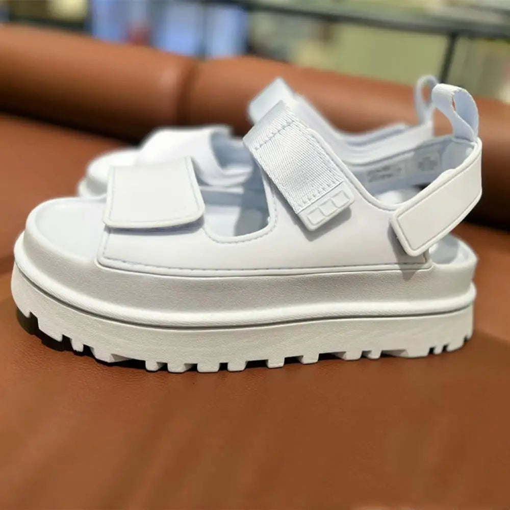 2025 Female Flat Sandals Women Ankle Boots Ladies Thick Platform High Heel Shoes Ladies Luxury Designer Slippers Women Boots