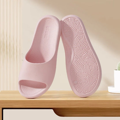 UTUNE Retro Slippers Woman EVA Light Soft Simple Home Indoor Slides Silent Anti-slip Specially Designed Comfortable Shoes