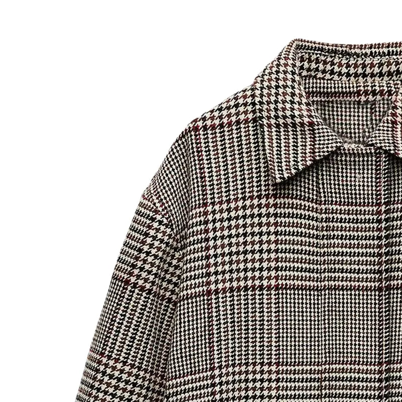 Old English Checkered Plaid Bomber Jacket