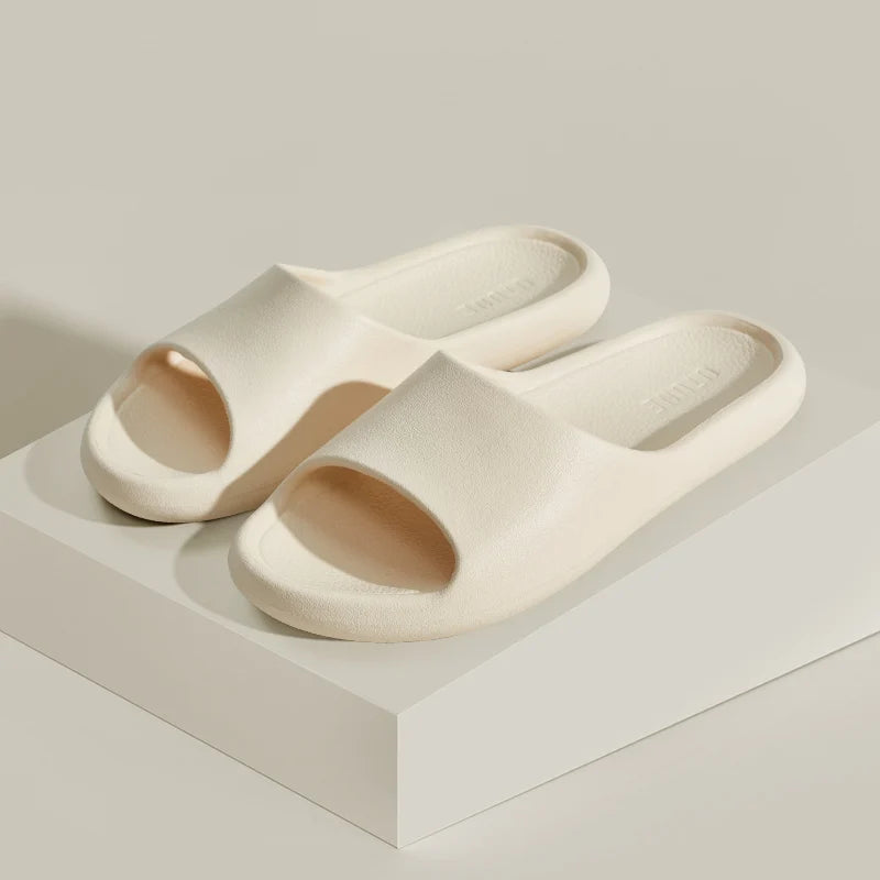UTUNE Retro Slippers Woman EVA Light Soft Simple Home Indoor Slides Silent Anti-slip Specially Designed Comfortable Shoes