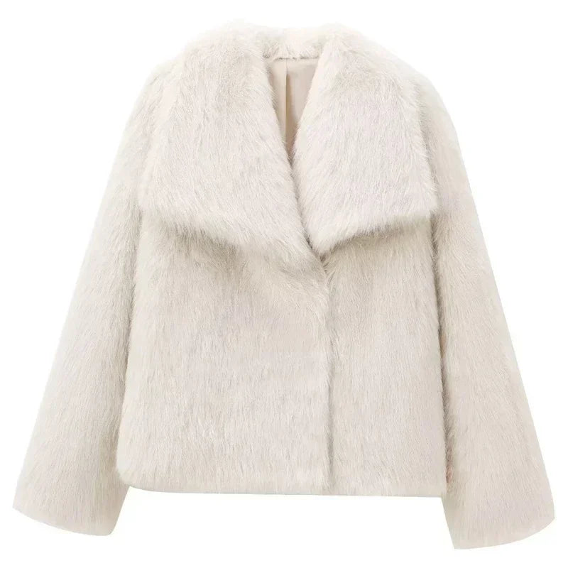 Fashion Week Faux Fur Coat