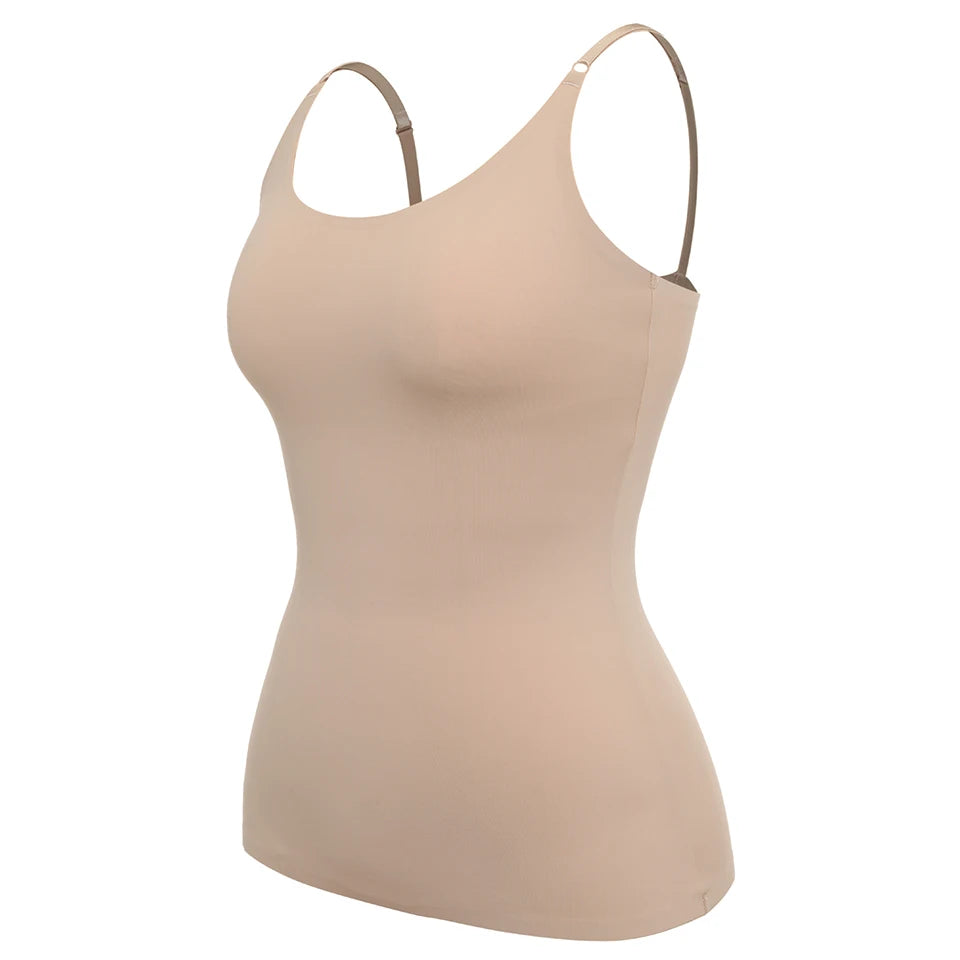 Seamless Shapewear Tank Tops Camisole Women Tummy Control Smooth Compression Vest Nude Black Women Clothing