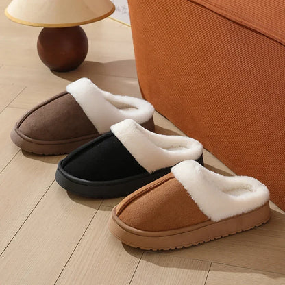Faux Fur Lined Slippers