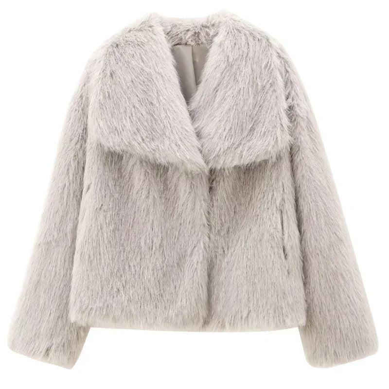 Fashion Week Faux Fur Coat