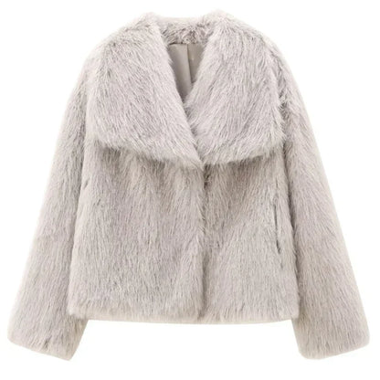 Fashion Week Faux Fur Coat