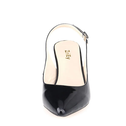 Daily all-match Sandal Shoes Pointed High Heels Large Size Pumps New 6cm Low Casual Back Empty Buckle Red Wedding shoes