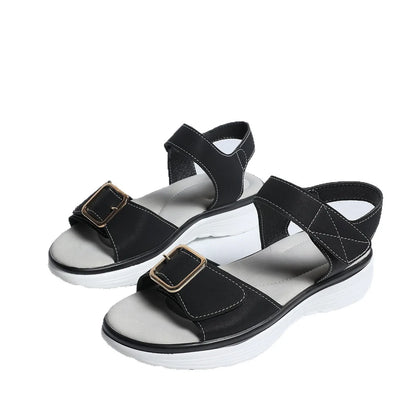 Plus Size Shoes for Women Summer Fashion Women Platform Wedge Comfortable Peep Toe Non-slip Sandals Casual Beach Footwear