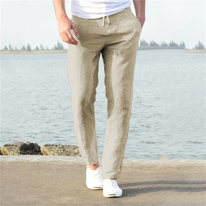 Light Linen Drawstring Pants