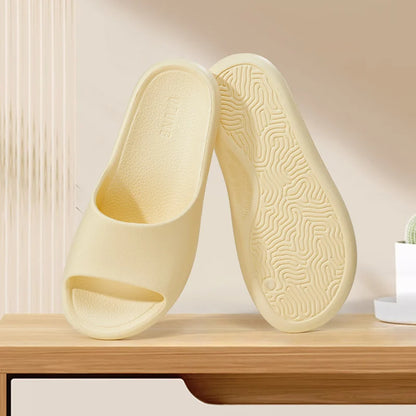 UTUNE Retro Slippers Woman EVA Light Soft Simple Home Indoor Slides Silent Anti-slip Specially Designed Comfortable Shoes