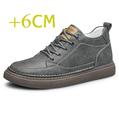White Sneakers with Thick Soles Men Outdoors Shoes Height Increasing Shoes 6/8 Cm Men Formal Shoes Men's Shoes Luxury Oxfords