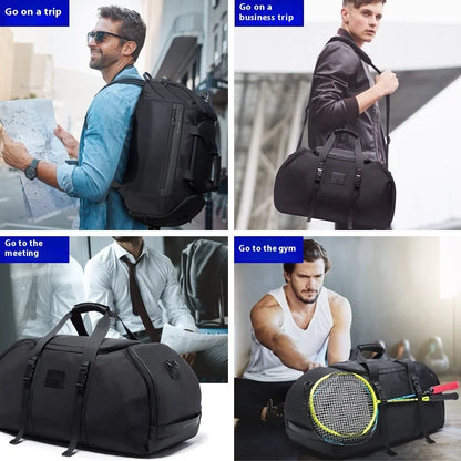 BANGE Gym bag for Men Suitcase Multifunction Backpack Large Waterproof Anti-stain Men Duffle Bag Travel Hand Luggage Bags New