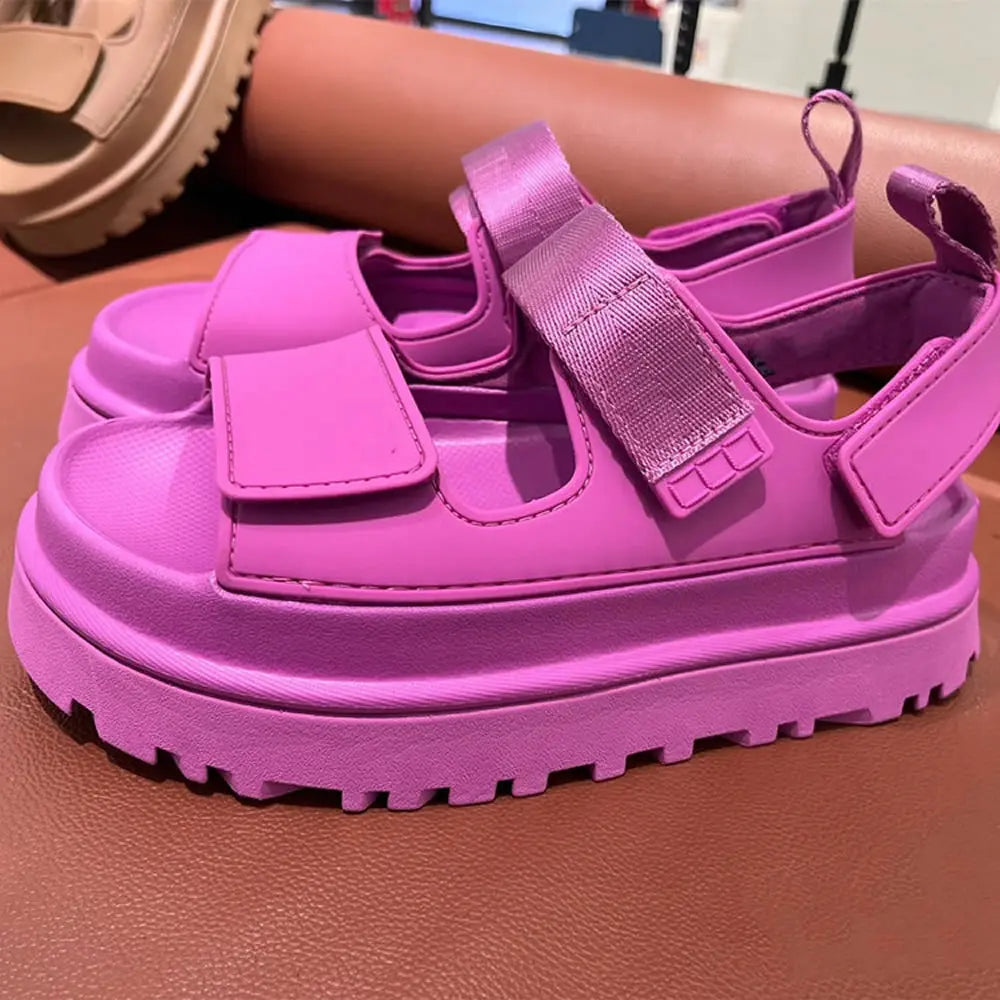 2025 Female Flat Sandals Women Ankle Boots Ladies Thick Platform High Heel Shoes Ladies Luxury Designer Slippers Women Boots