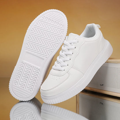 Men's Colorblock Casual Sneakers Men's Perforated Leather Court Sneakers ventilate lightweight  fashion trend  versatile