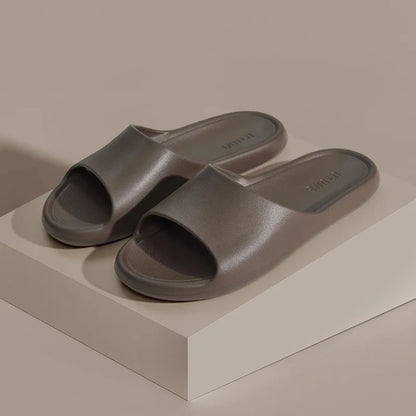 UTUNE Retro Slippers Woman EVA Light Soft Simple Home Indoor Slides Silent Anti-slip Specially Designed Comfortable Shoes