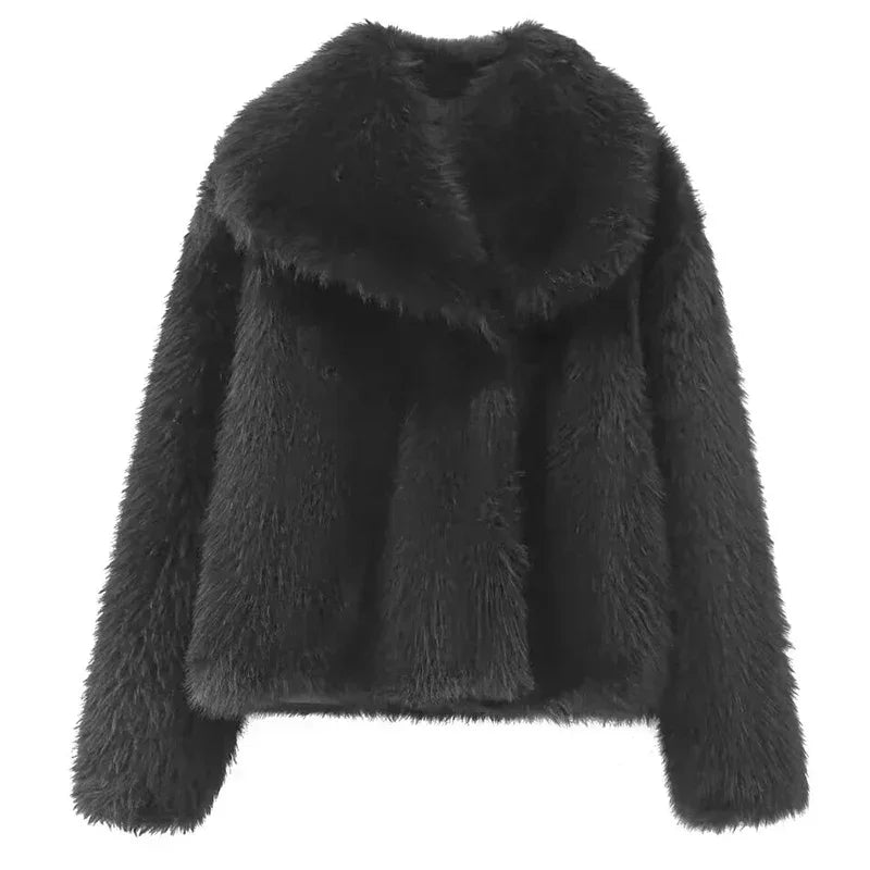 Fashion Week Faux Fur Coat
