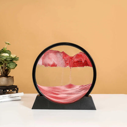 Sandscape Moving Sand Art Frame Quicksand 3D Dynamic Liquid Hourglass Kinetic Sand Painting Flowing Sand Office Home Decor Gifts
