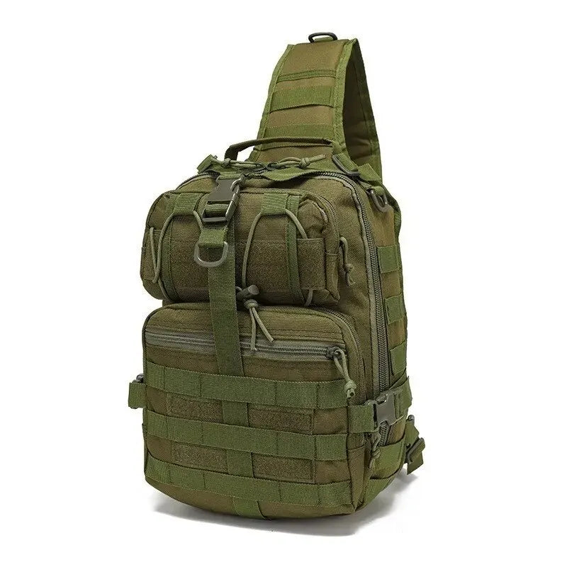 Rilibegan Chest Bag Waterproof Oxford Single Shoulder Bags Tactical Chest Bags Big Capacity Crossbody Bags Camouflage Chest Bag
