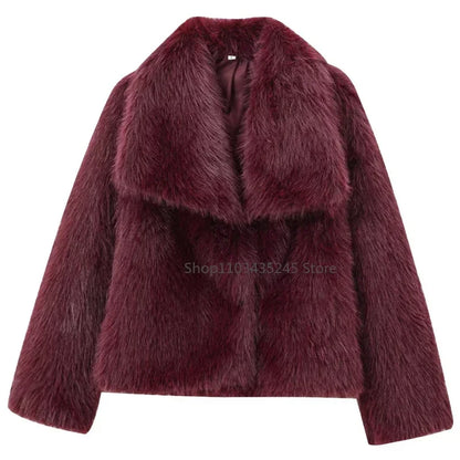 Fashion Week Faux Fur Coat