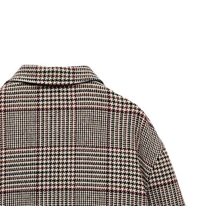Old English Checkered Plaid Bomber Jacket