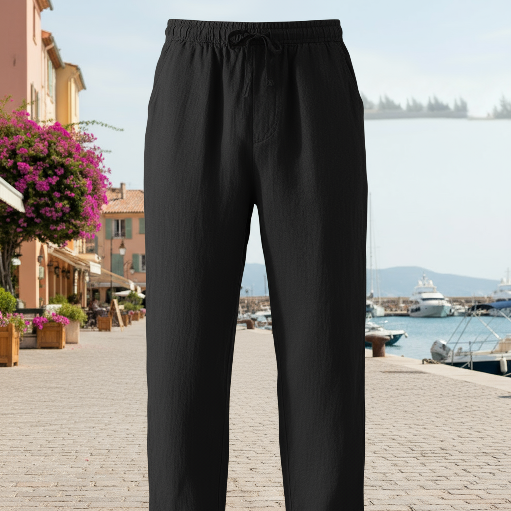 Light Linen Drawstring Pants