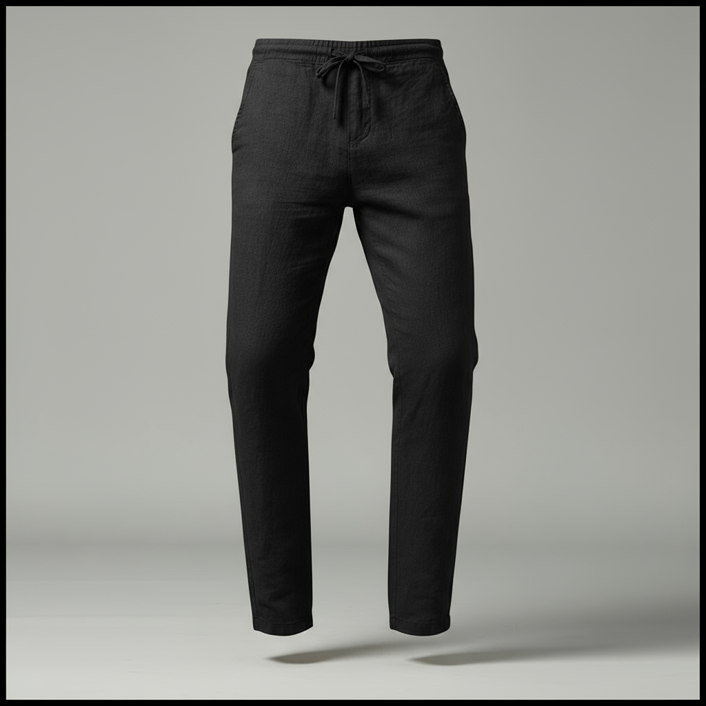 Light Linen Drawstring Pants