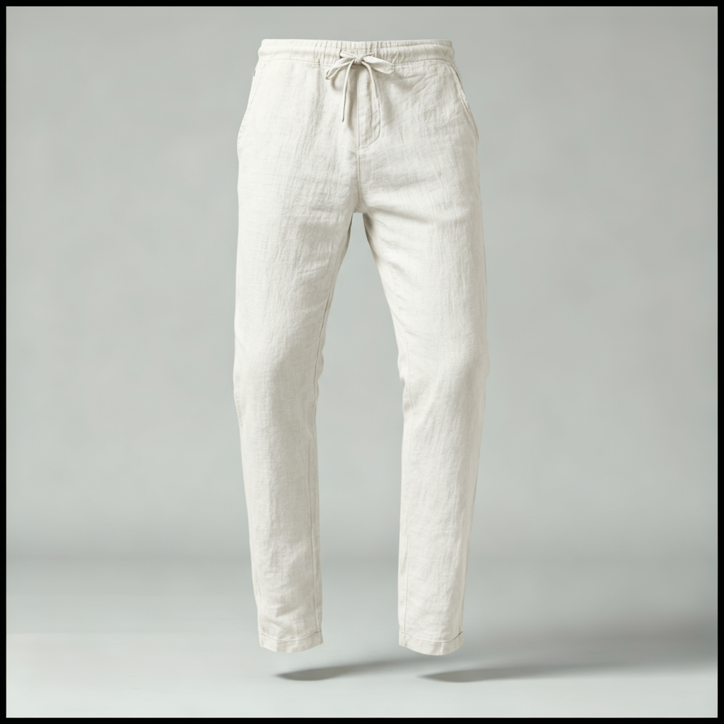 Light Linen Drawstring Pants