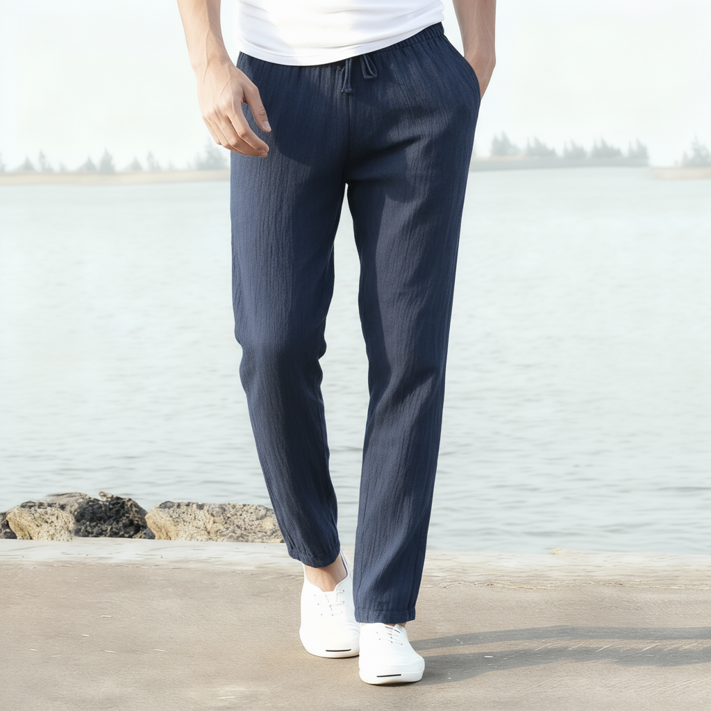 Light Linen Drawstring Pants