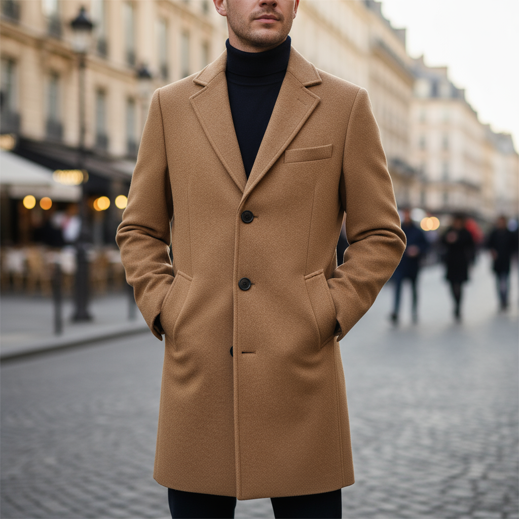Wool Blend Overcoat