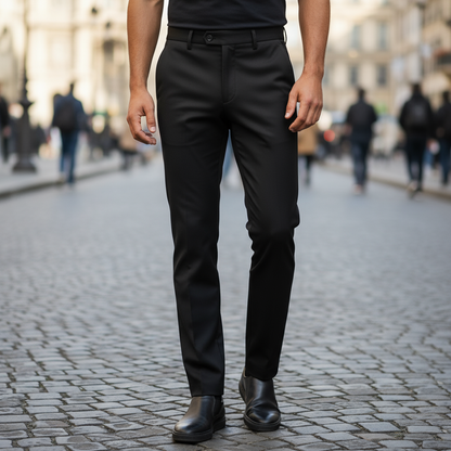 Classic Slim-Fit Stretch Dress Pants