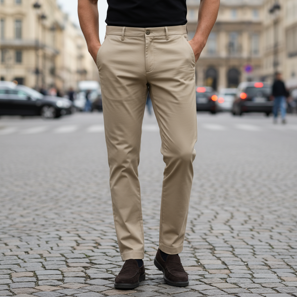 Classic Slim-Fit Stretch Dress Pants