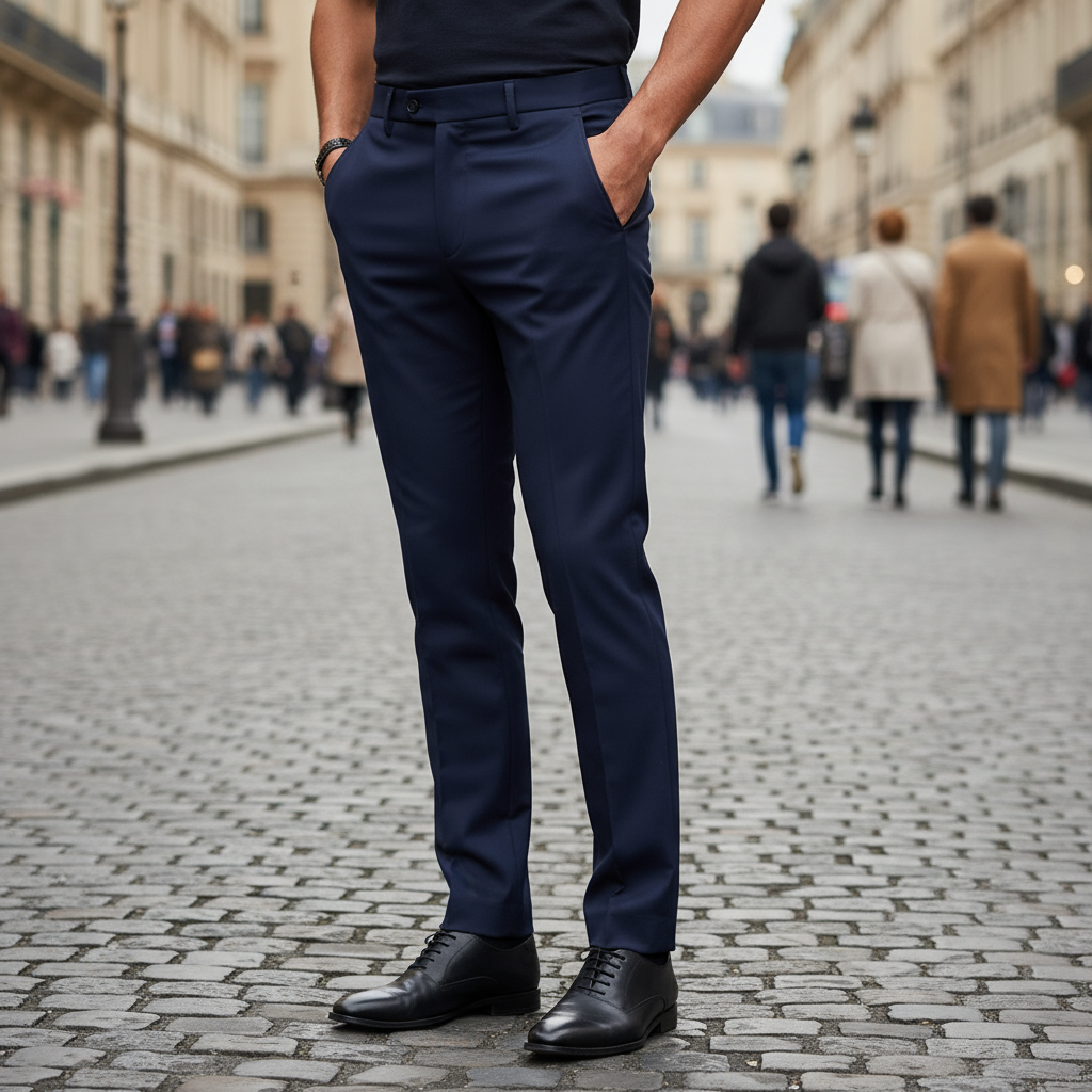 Classic Slim-Fit Stretch Dress Pants