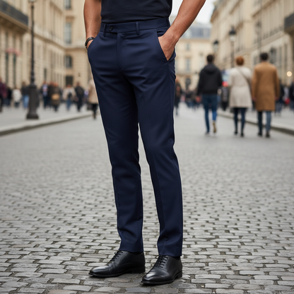 Classic Slim-Fit Stretch Dress Pants