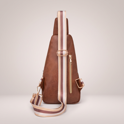 The Amalfi Sling Bag - Brown - studio