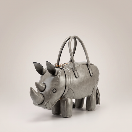 The Savannah Rhino Bag - Grey - studio