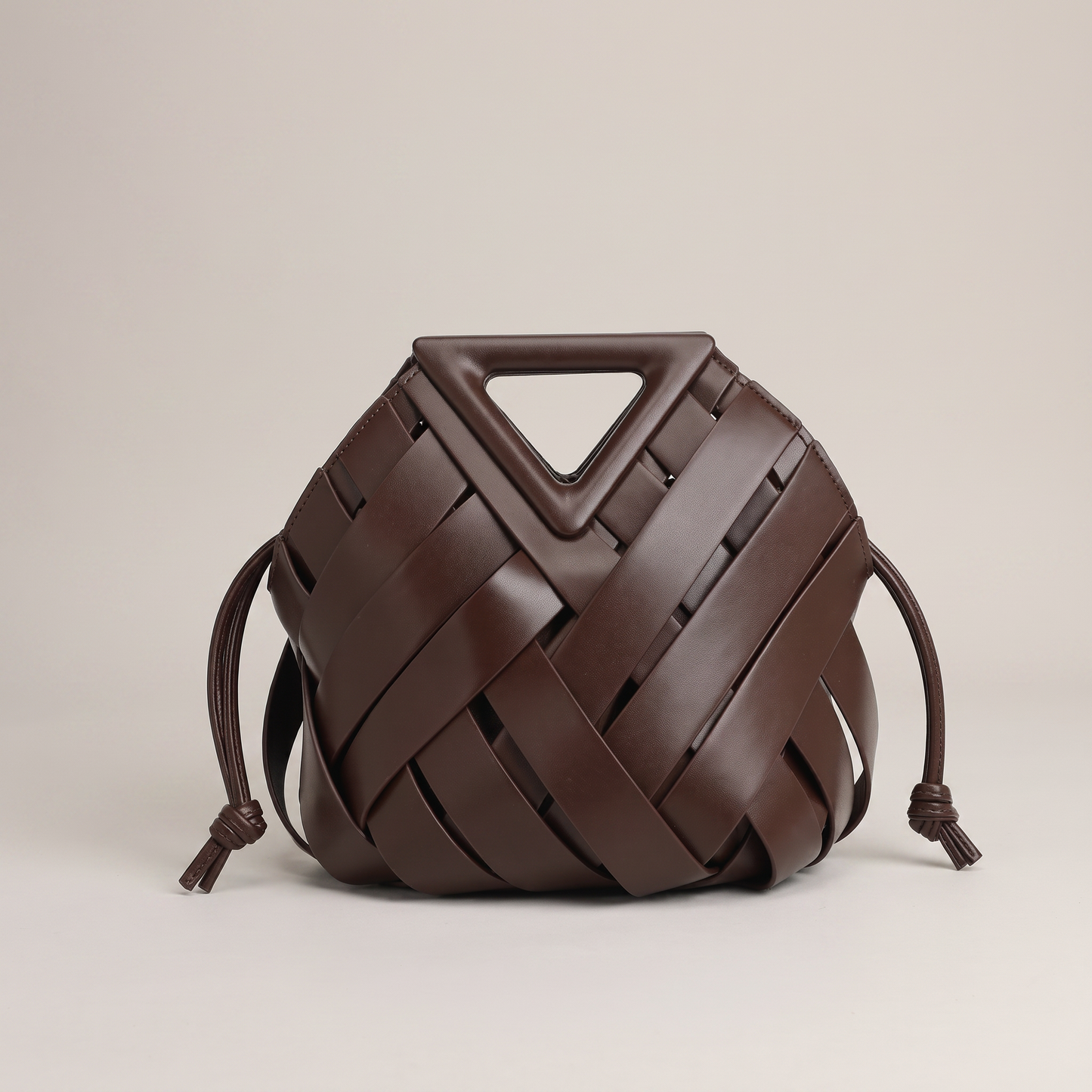 The Portofino Woven Tote in Coffee
