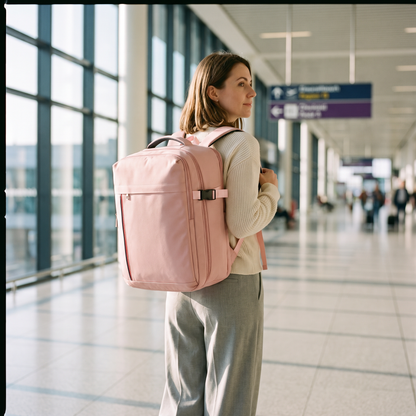 The Heathrow Cabin Backpack - Pink - traveller
