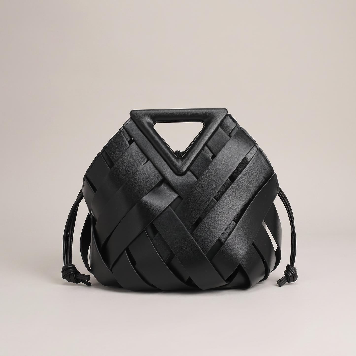 The Portofino Woven Tote in Black