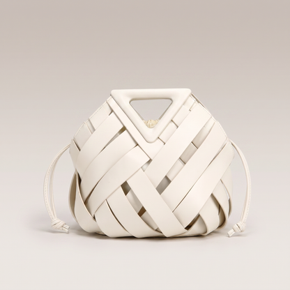 The Portofino Woven Tote in White